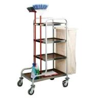 Тележка OLDOAK для горничных ТН 6 универсальная из нержавеющей стали
