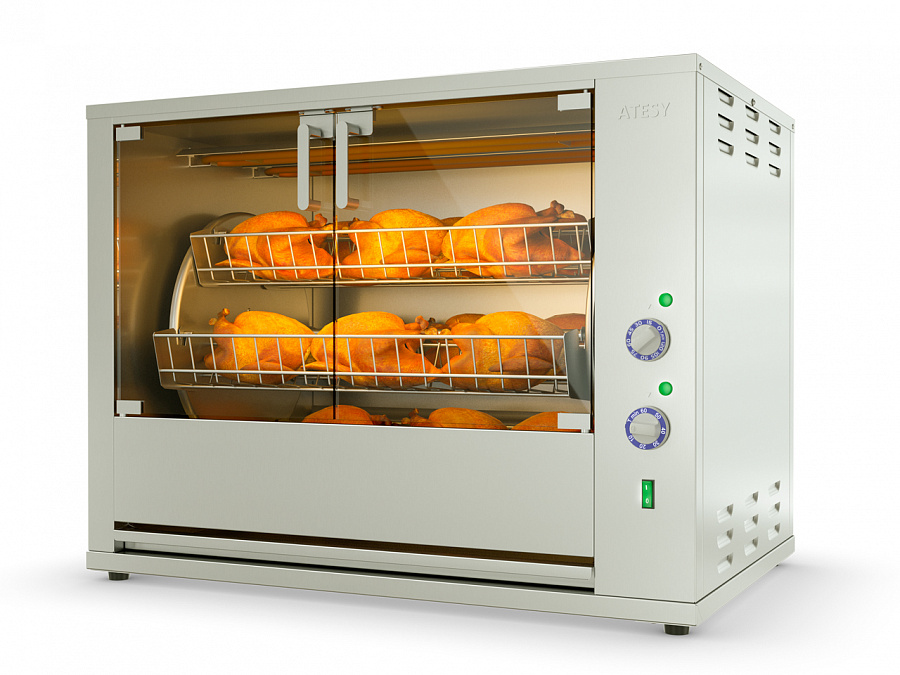 Гриль для кур ATESY Командор-6Э-Т-380